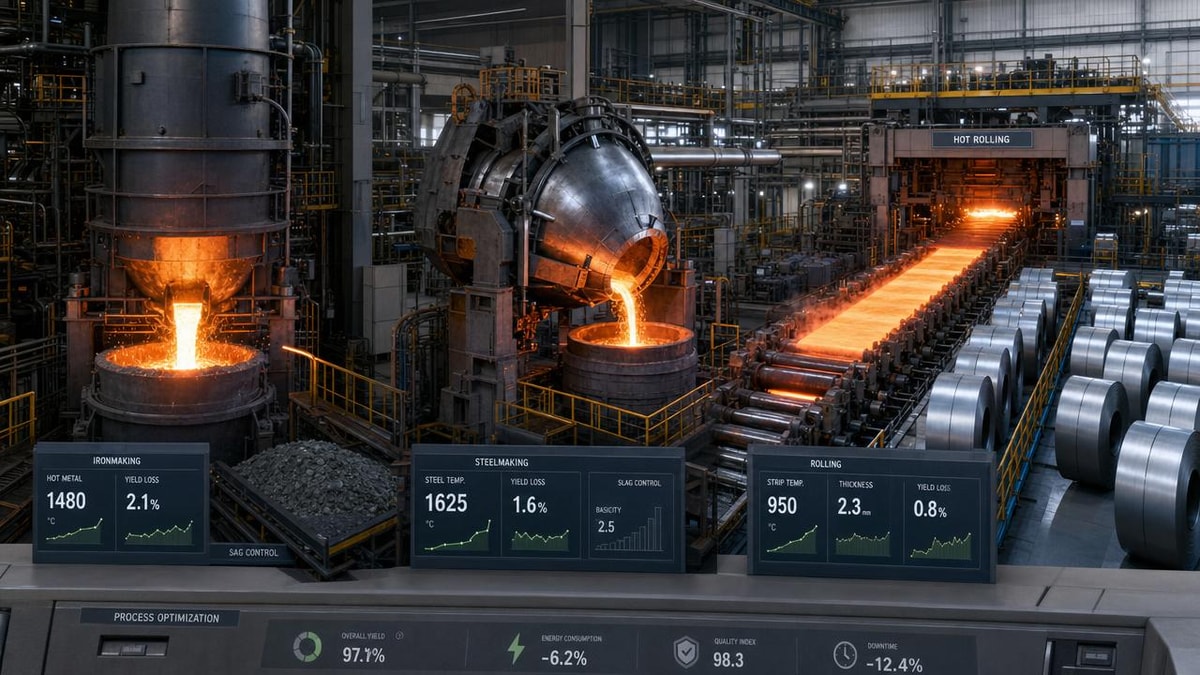Ferrous metallurgy process optimization starts with yield loss