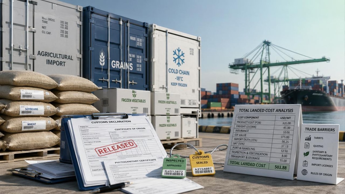 Trade Barriers Analysis for Agriculture Imports: What Changes Total Cost