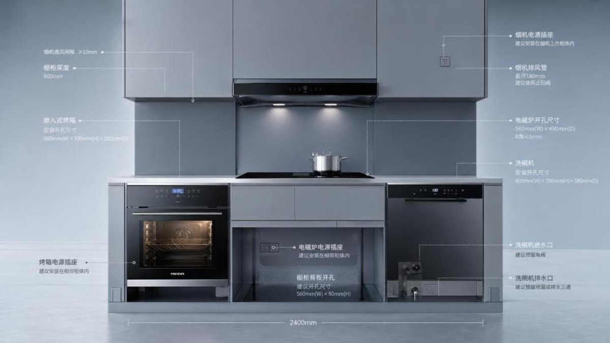 Smart kitchen appliances with hidden installation limits