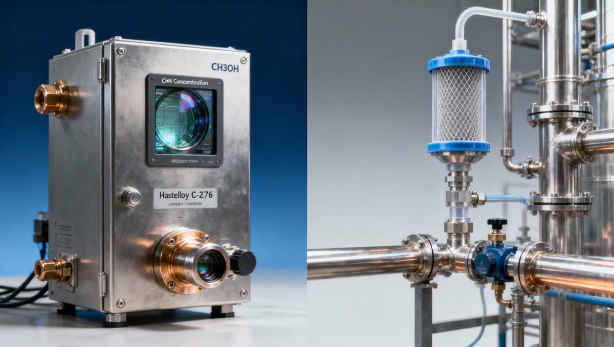 CH3OH concentration analyzer lifespan drops sharply when exposed to repeated HCl pulses