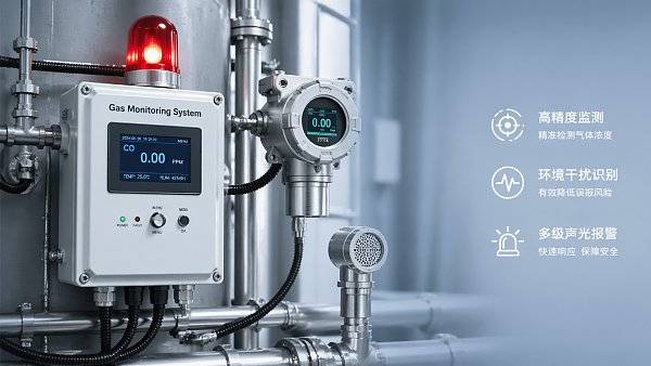 What causes false alarms in gas monitoring systems?