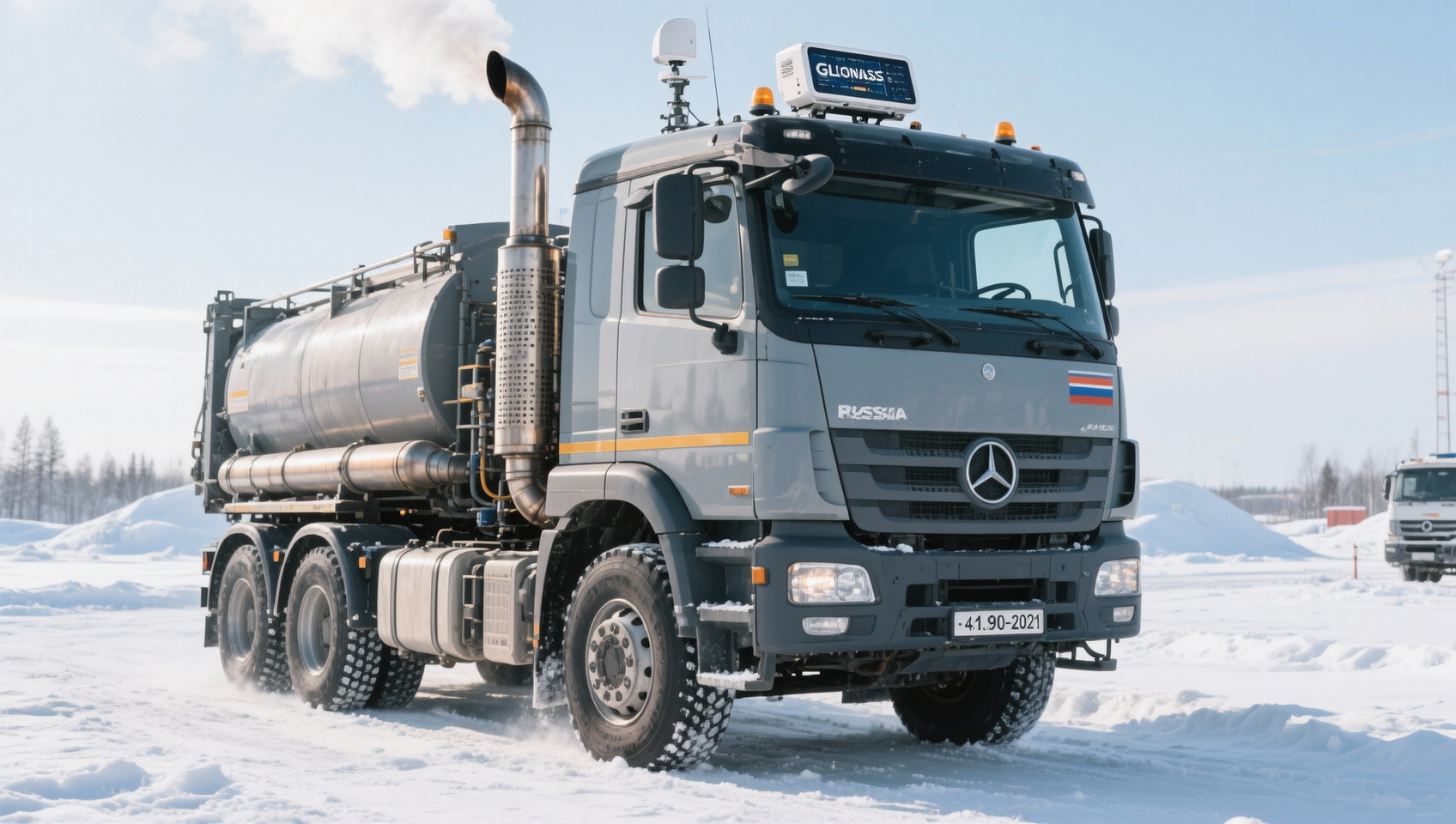 Which heavy duty trucks for sale in Russia comply with GOST R 41.90-2021 and local emissions standards?