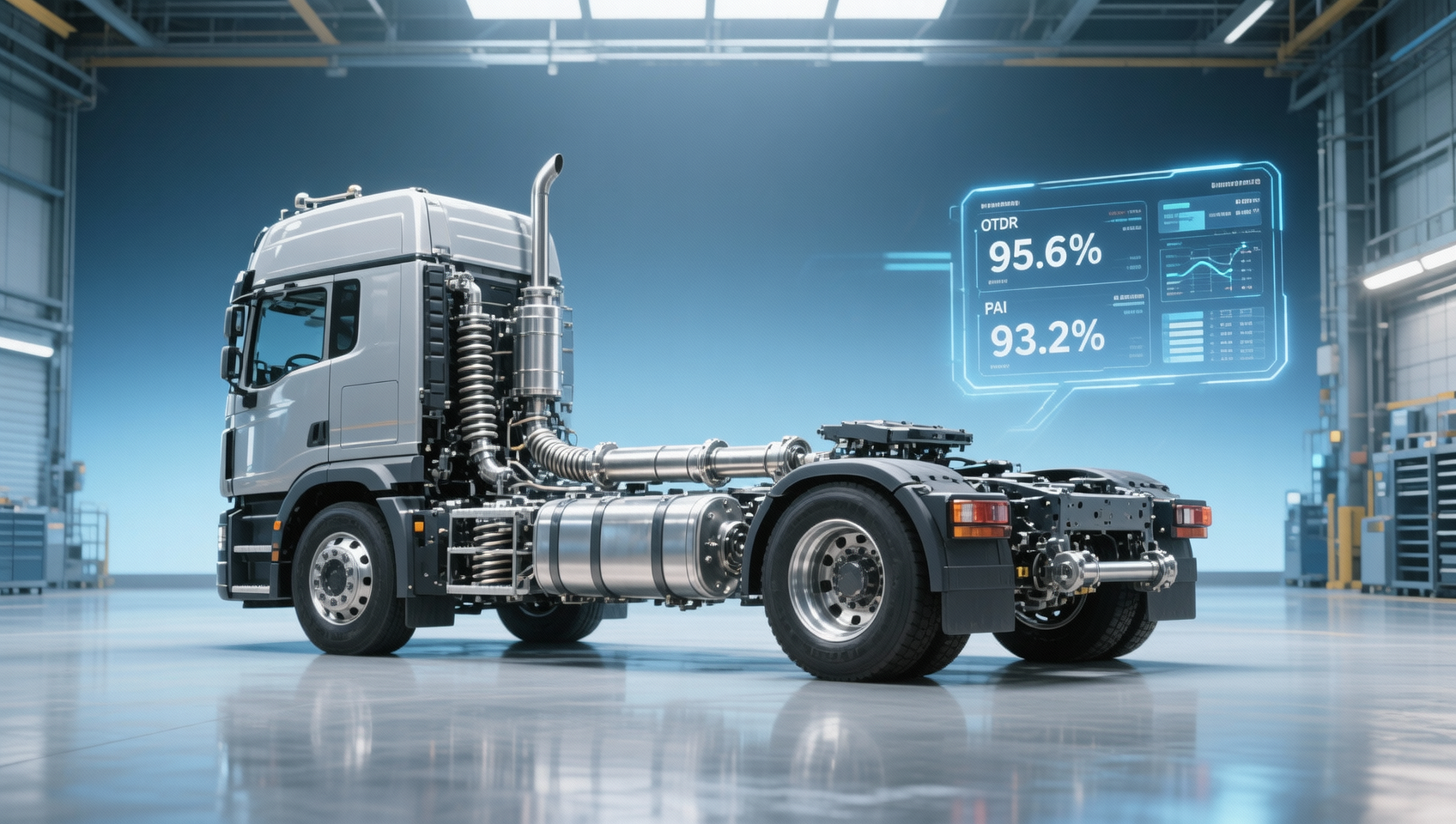 Delivery truck supplier reliability metrics: On-time delivery rate vs. parts availability index in real-world fleets