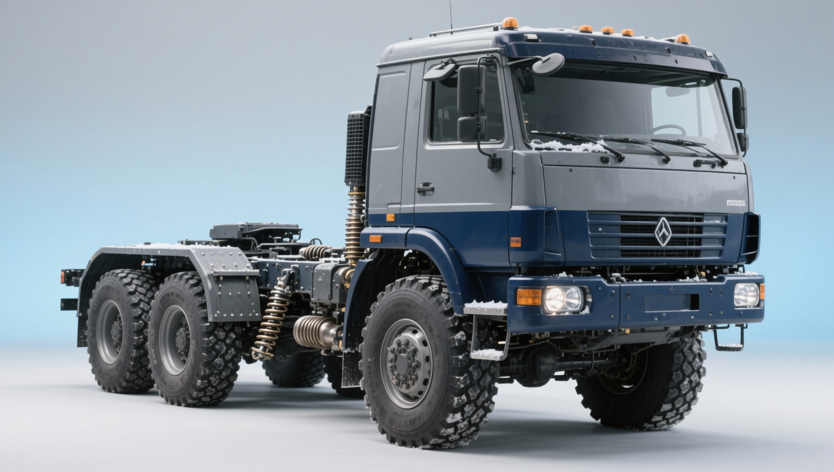 Why do heavy haulage operators in Russia prefer locally adapted truck chassis over imported units?