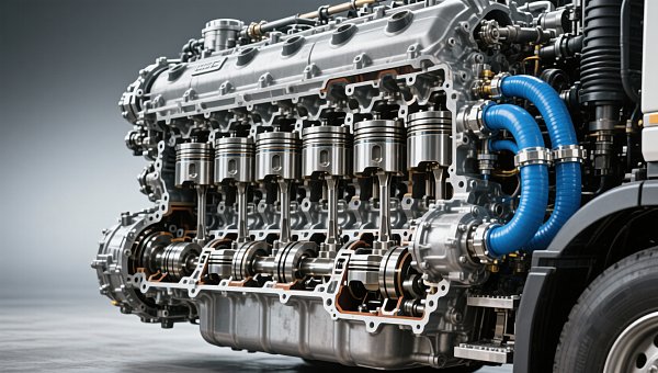 How does a heavy truck engine work?