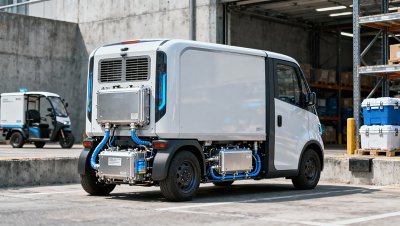 Light commercial vehicle for food delivery: How battery thermal management affects range in urban stop-start cycles