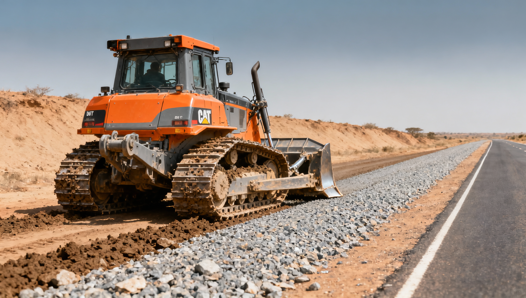 Bulldozer for road construction: When do tracked models outperform wheeled units on gravel shoulders?