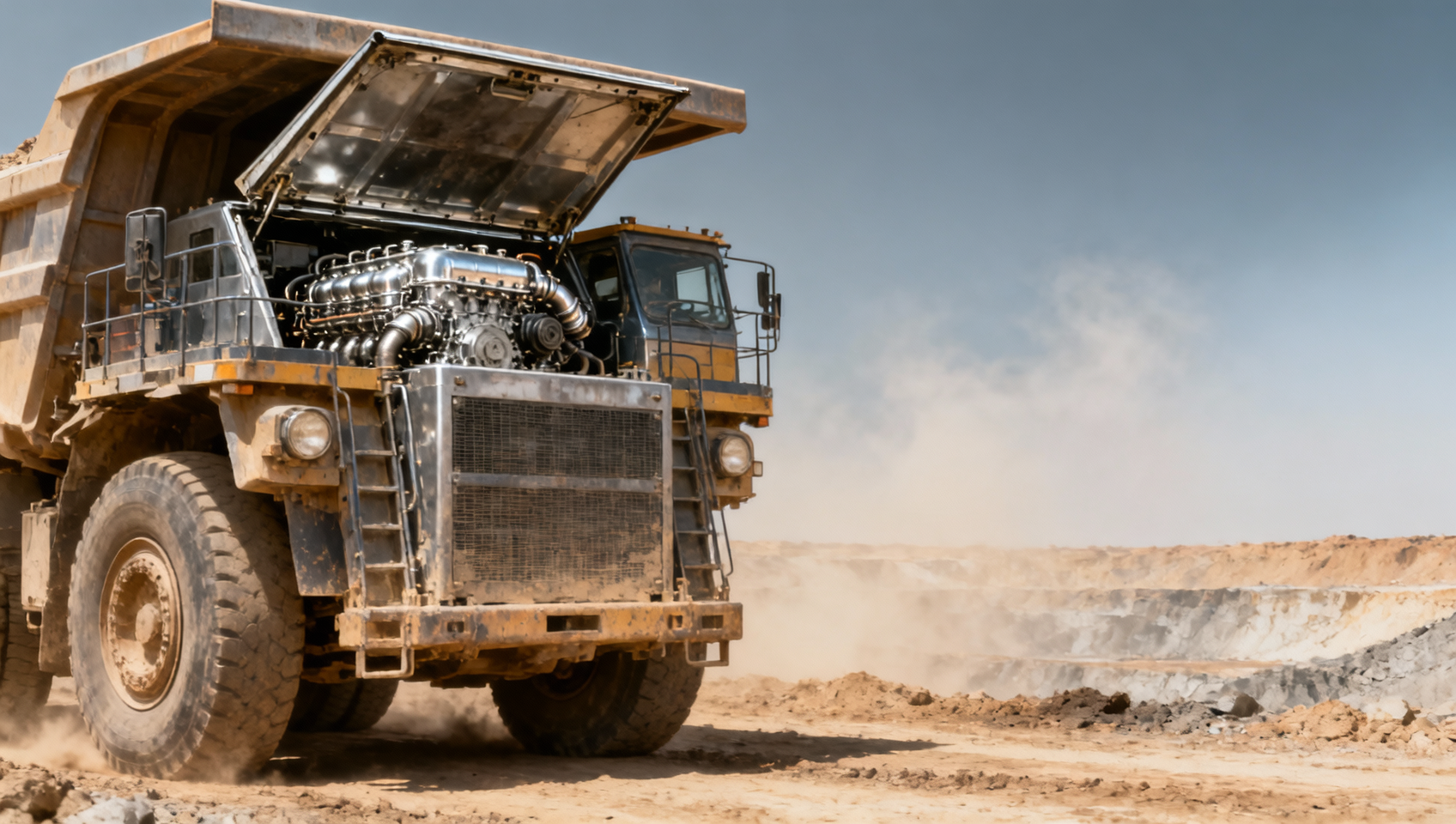 Mining truck engine oil change intervals shrink faster in dusty conditions—field data shows why