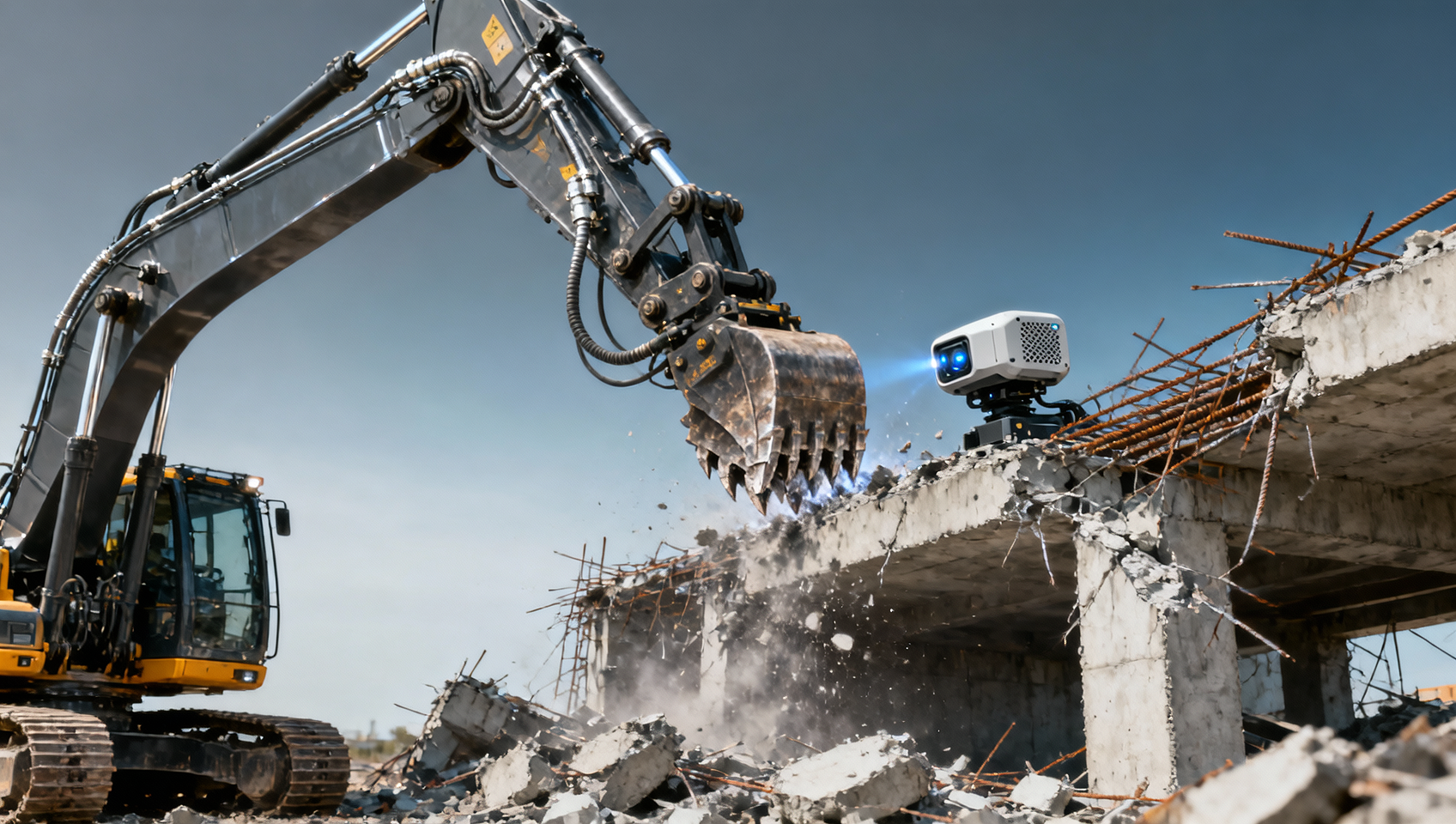 EXCAVATOR for demolition: Do ISO 10218-1 safety clauses apply to retrofitted machines?