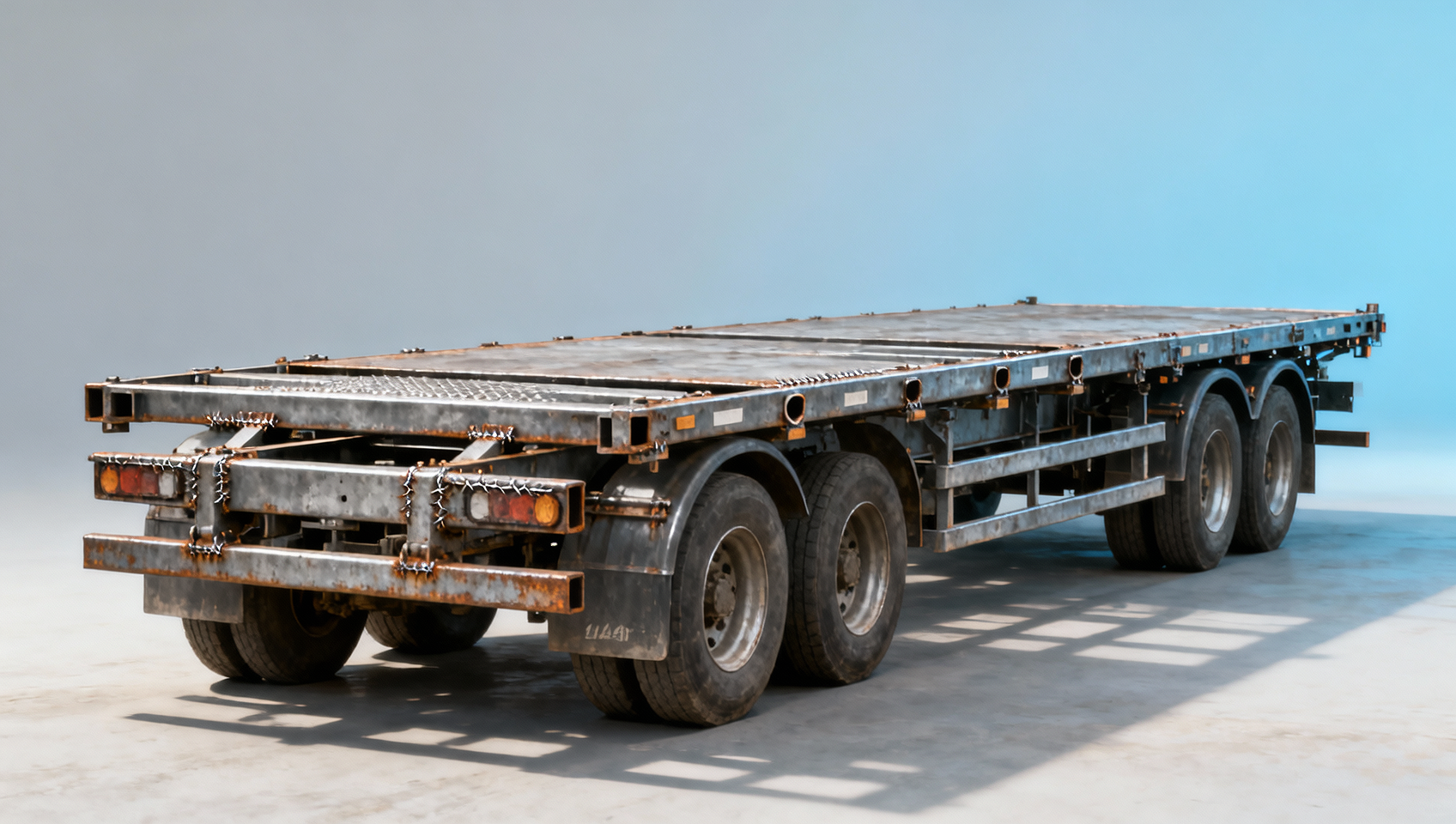 Flatbed trailer deck thickness matters less than crossmember spacing for heavy steel loads