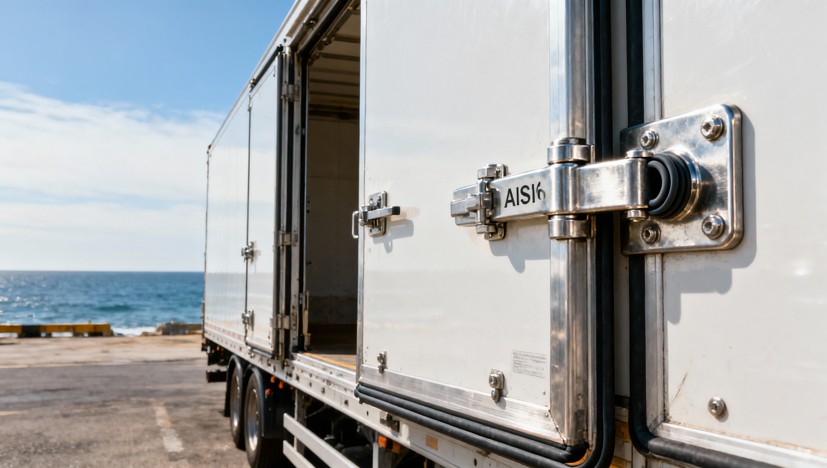 Wing van hinge corrosion begins earlier than expected — coastal operation case study