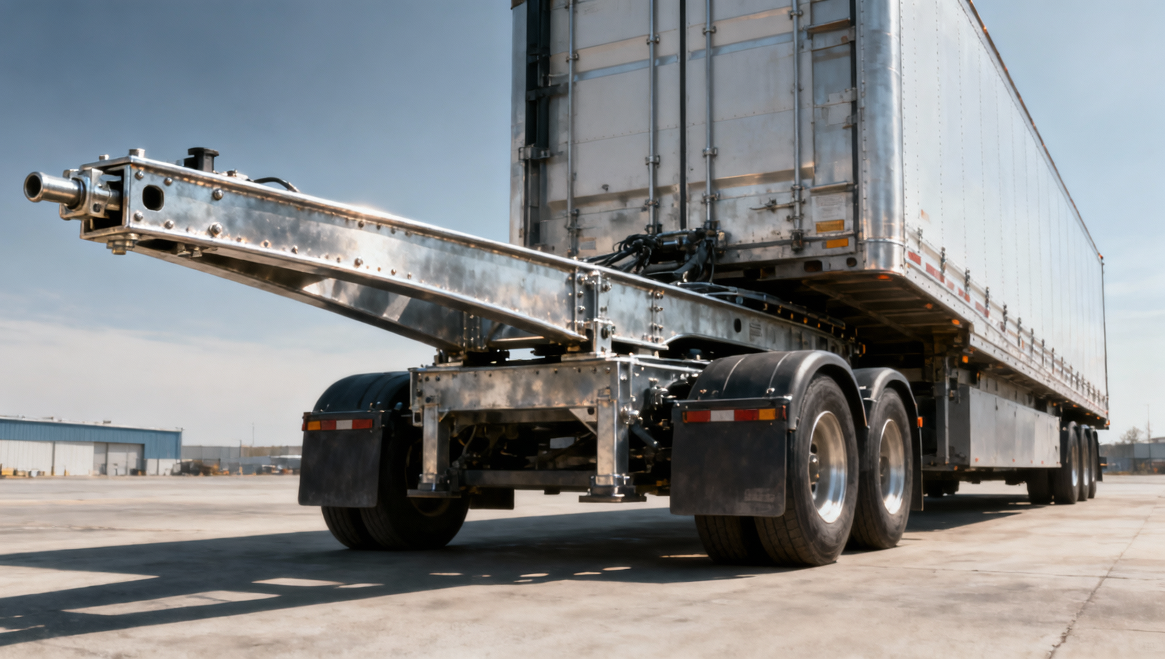 Gooseneck trailer turning radius shrinks with extended pin box — but at what cost to frame stress?