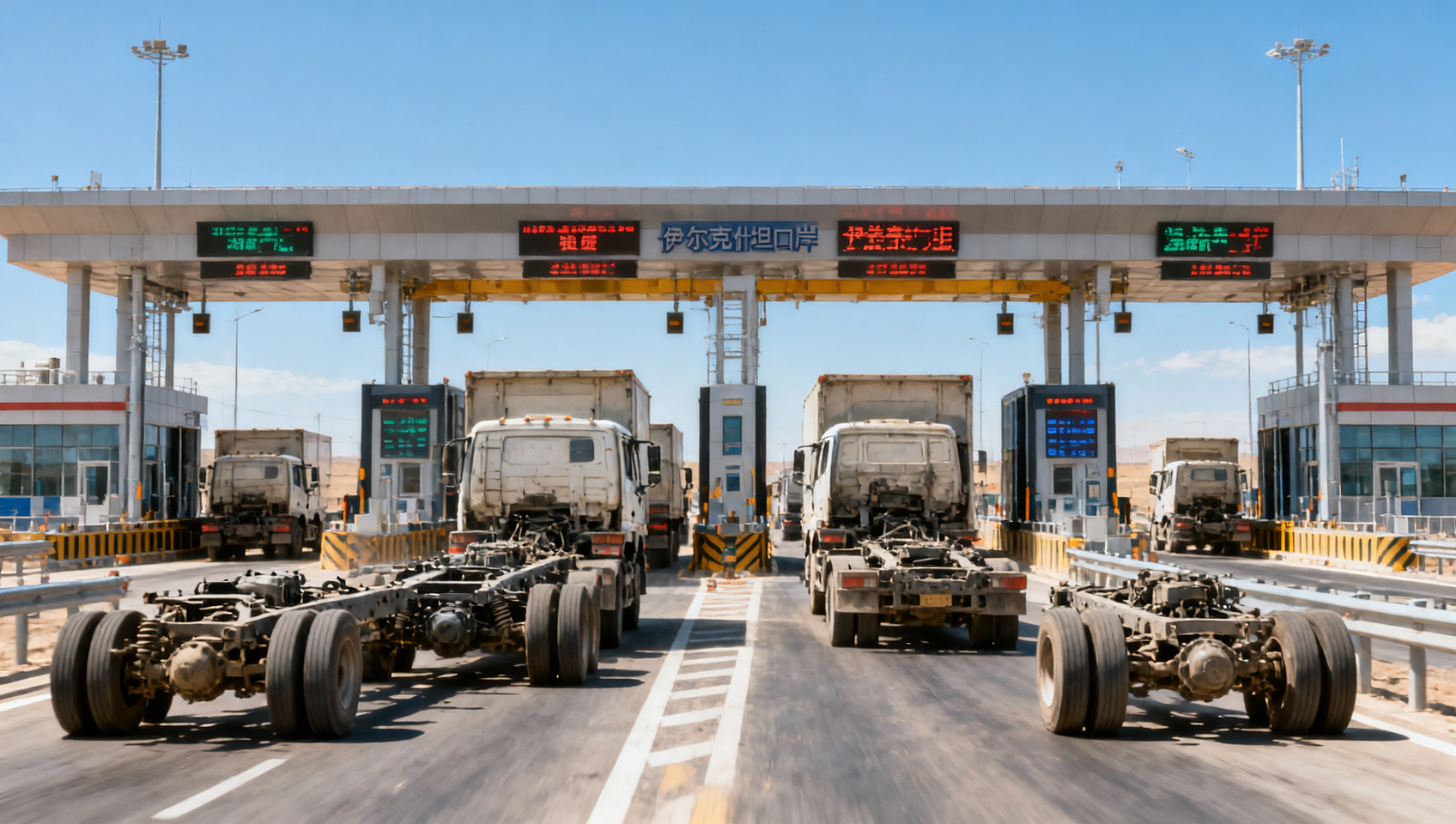 Irkeshtam Port Launches 24/7 Freight Clearance for China-Kyrgyzstan Truck Parts Trade