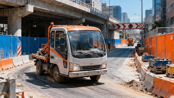 How to Choose a Construction Truck for Tight Job Sites