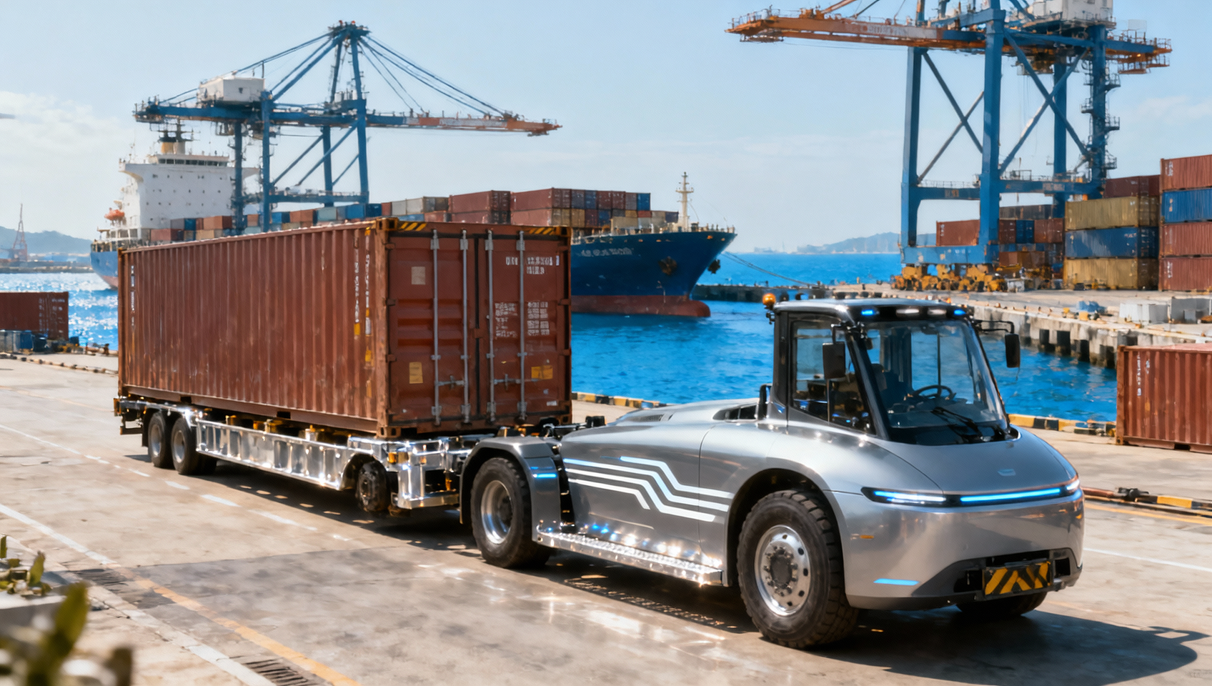 China's First 10,000-Ton Pure Electric Smart Container Ship Enters Service