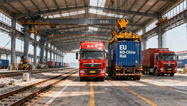 Qingdao Boosts Euro-Asia Rail Freight Efficiency by 40%