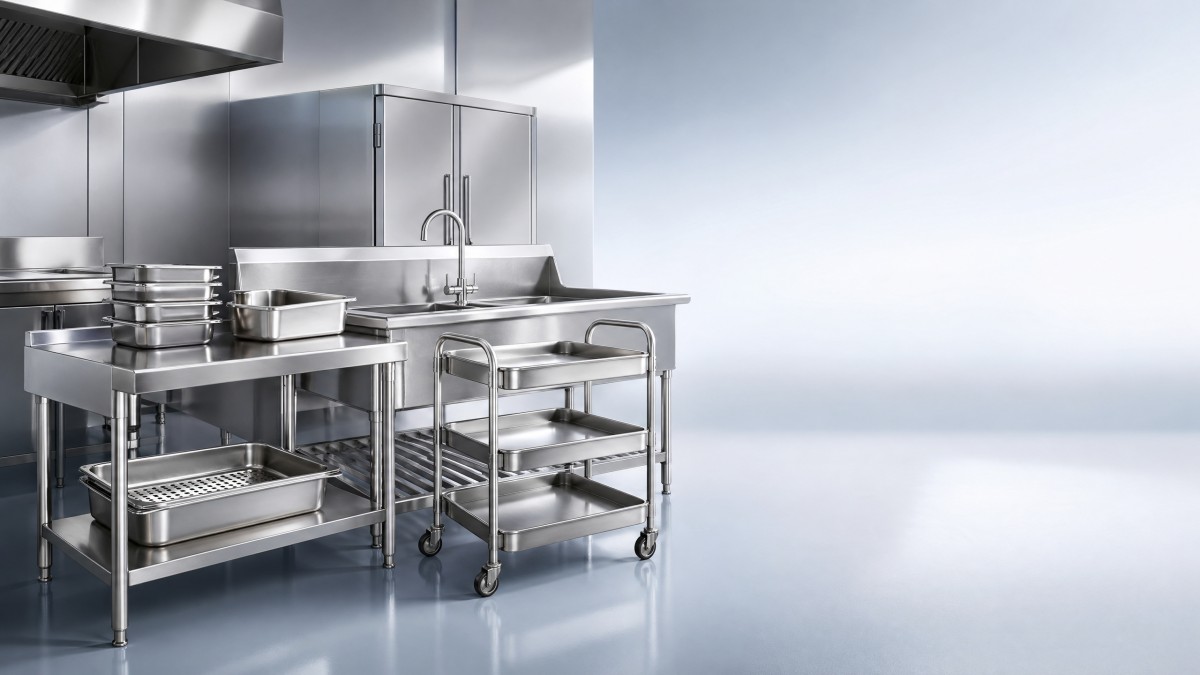 Stainless steel restaurant supplies with fewer rust complaints