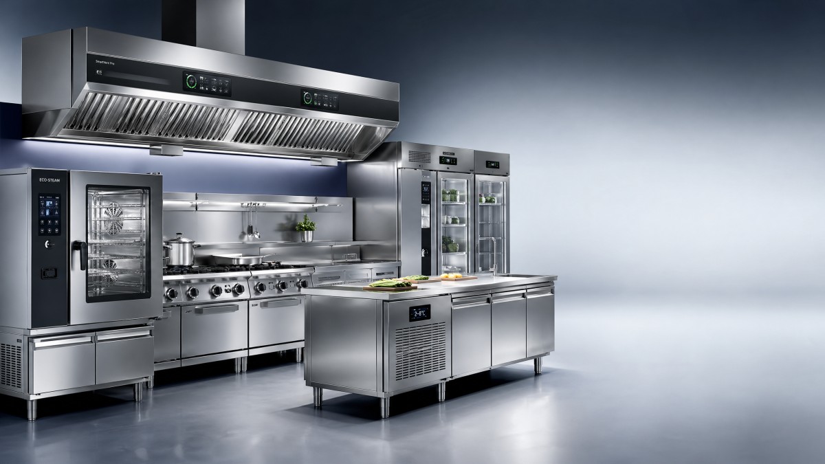 Energy efficient kitchen design without slowing production