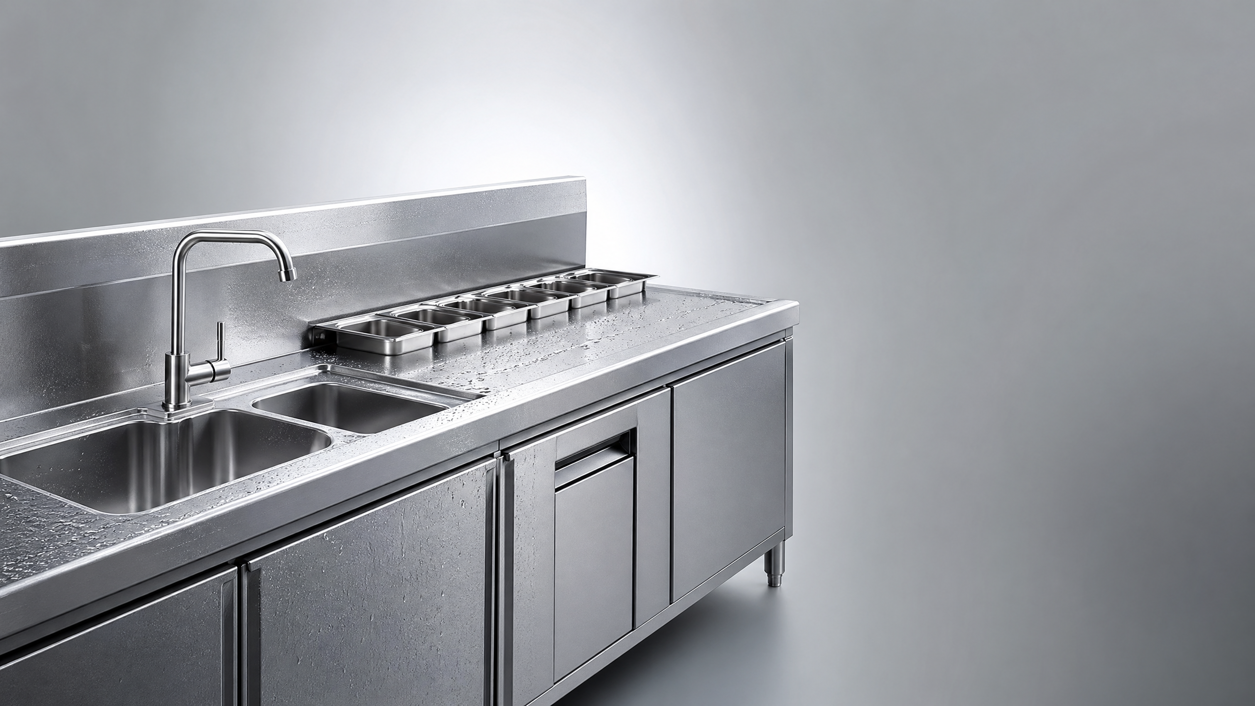 Stainless Steel Restaurant Kitchen Surfaces That Clean Faster
