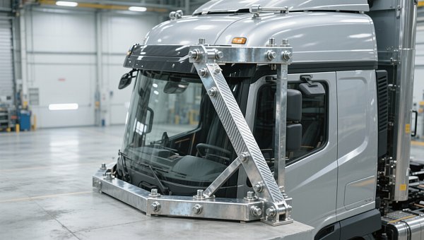 Truck accessory brackets bolted to cab corners—how vibration fatigue shows up in year two