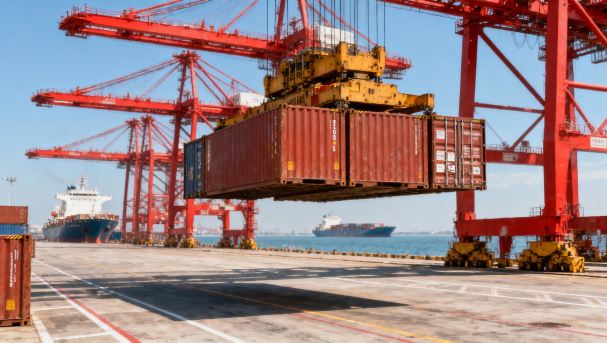 China Port Container Throughput Drops 9