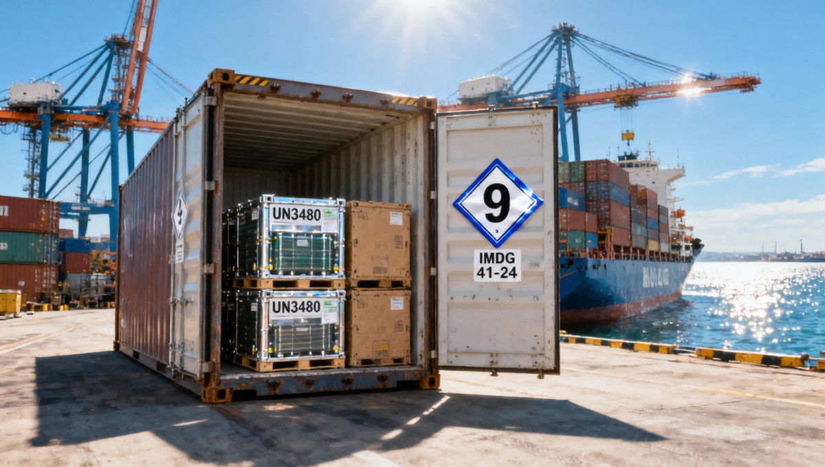IMDG Code 41-24 Enforces UN3480 Class 9 Labeling for Lithium Battery Sea Freight