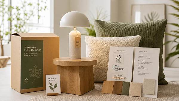 Sustainable home decor sells better when materials are easy to verify