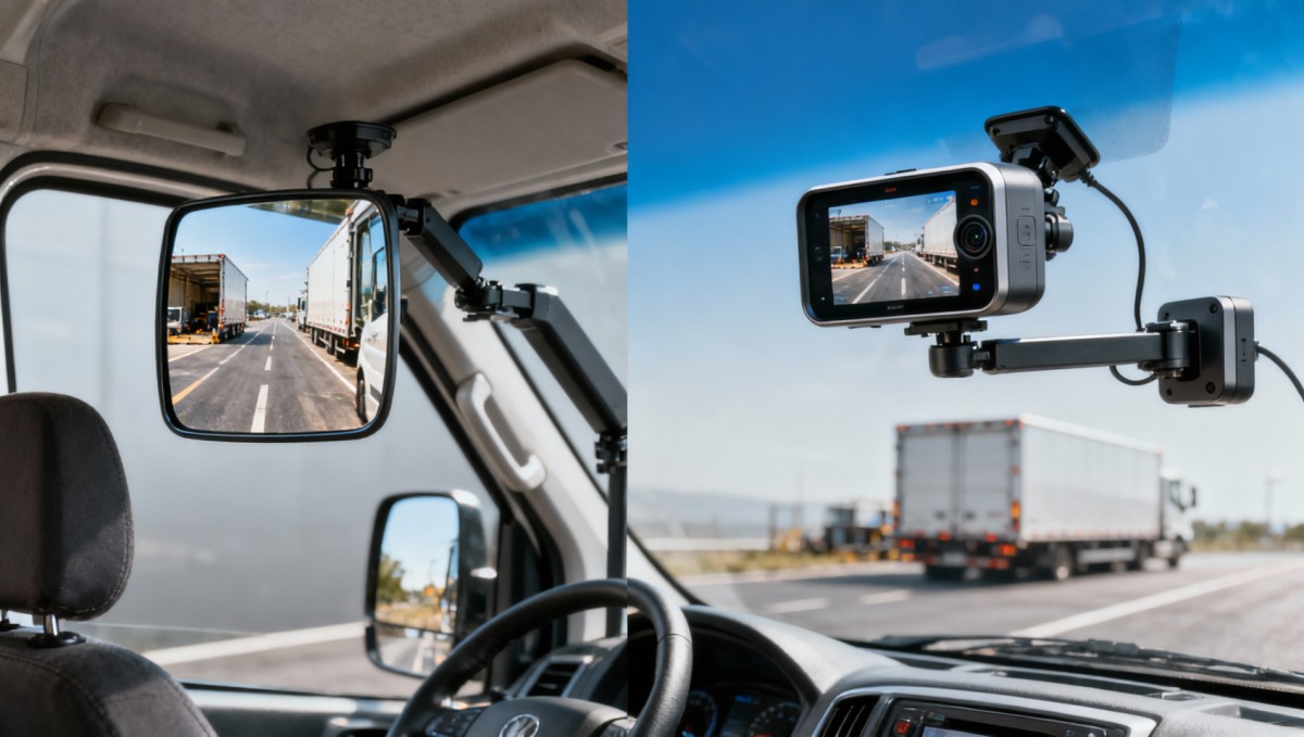 Rearview mirror cameras vs dash cams: what matters