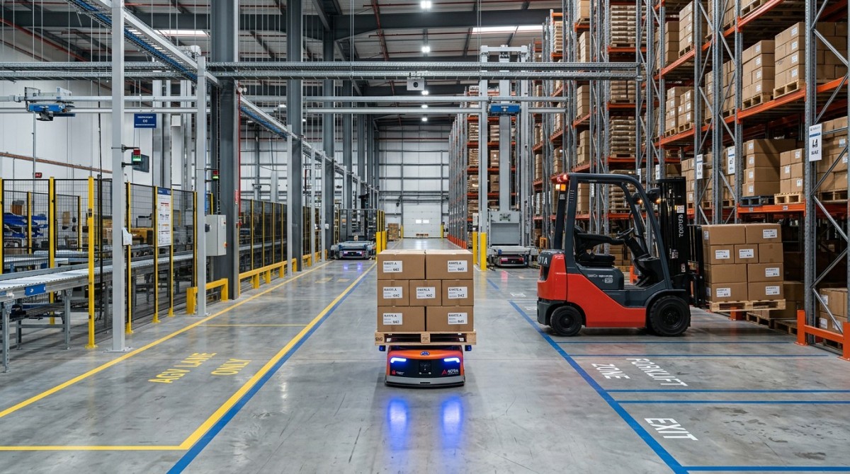 AGV Robots or Forklifts for Repetitive Pallet Moves?