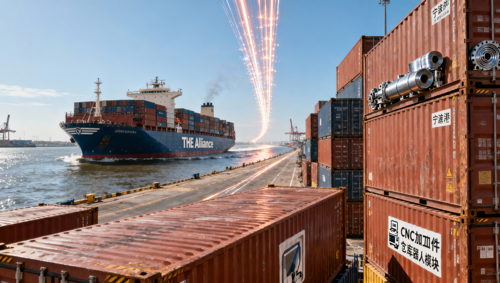 THE Alliance Cuts Ningbo–Rotterdam Transit to 18 Days, +35% Spot Rate