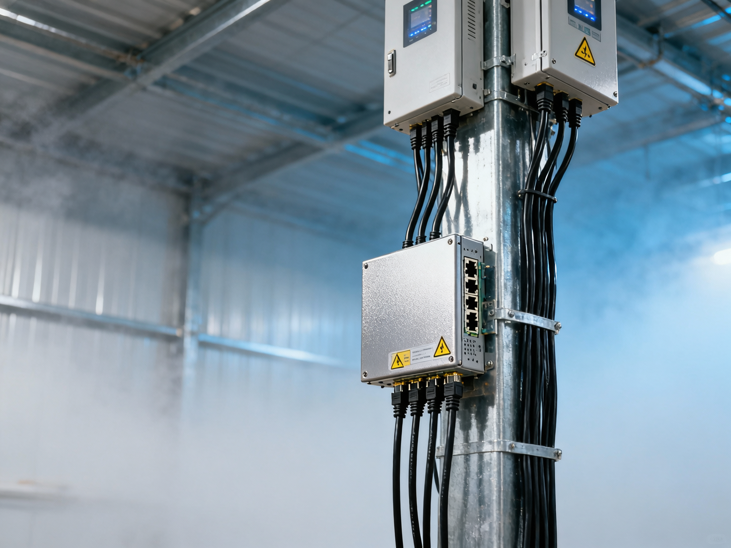 Network switches rated for industrial use still fail in poultry barns due to ammonia-induced PCB degradation