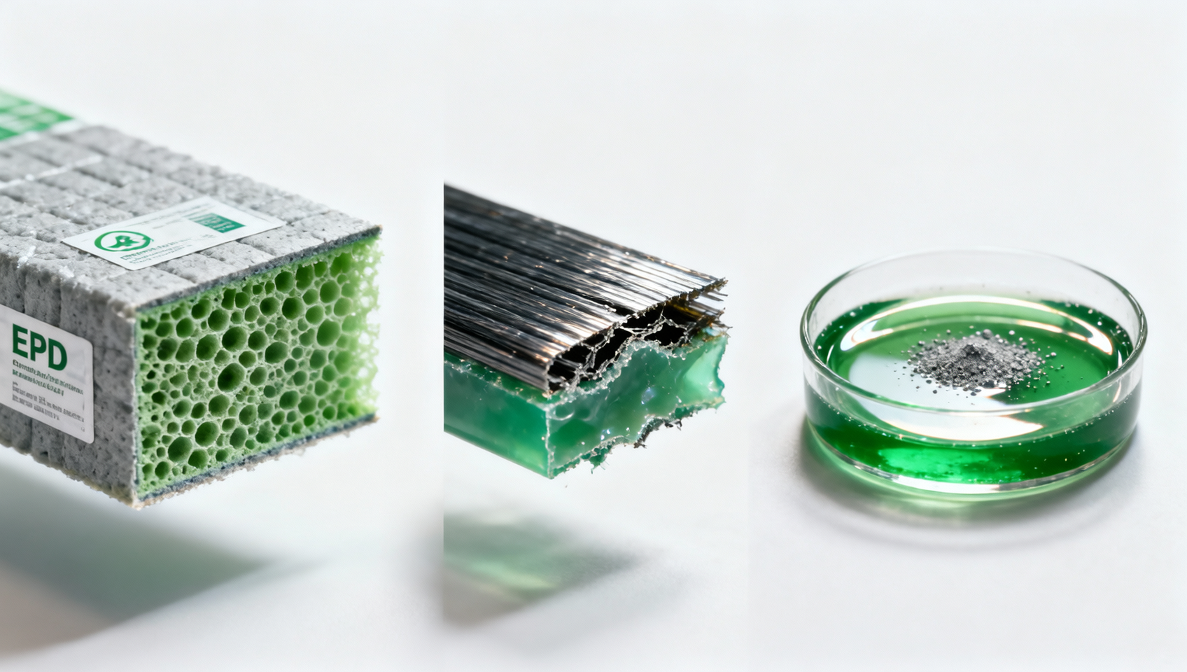 Green building materials with EPD labels — which environmental impact categories are omitted?