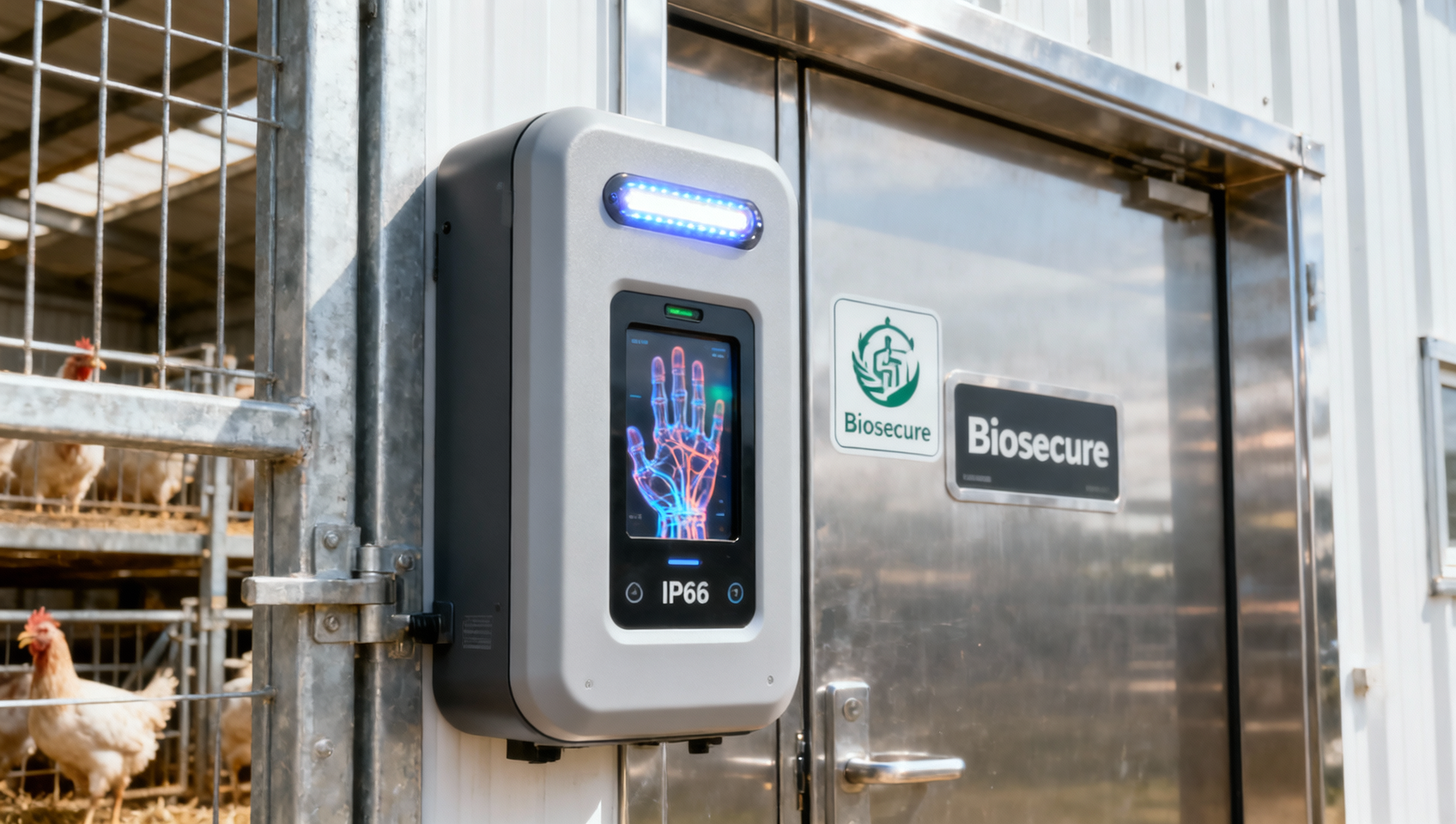 Biometric Access Control on Livestock Facilities — Secure for Staff, Not for Biosecurity