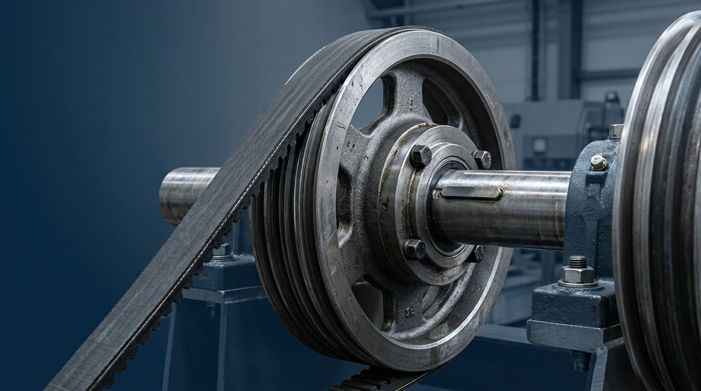 Preventing belt slip in mechanical engineering