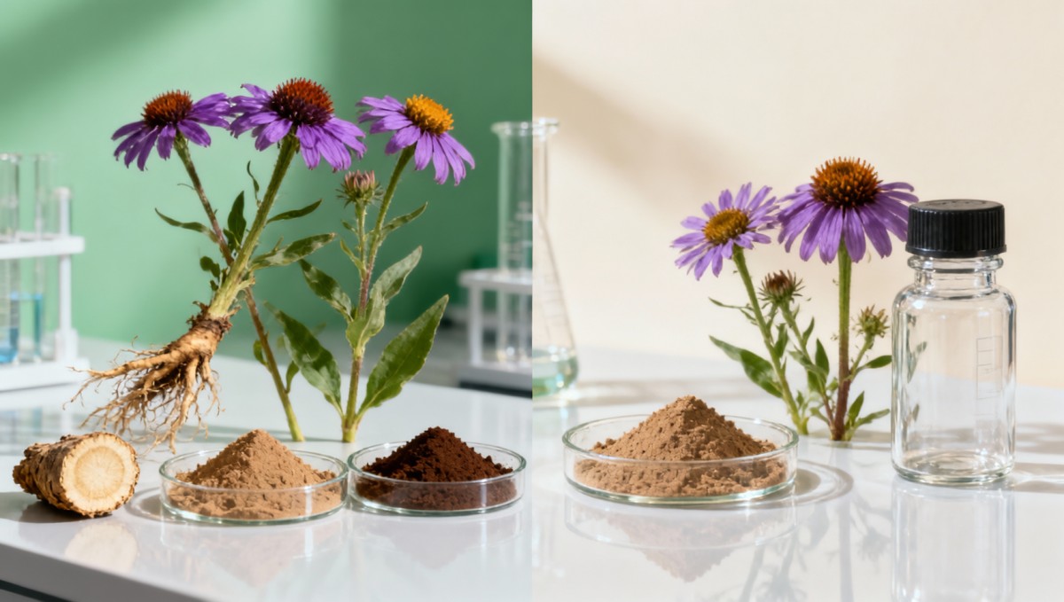 Echinacea Purpurea Extract: Root or Aerial Parts?