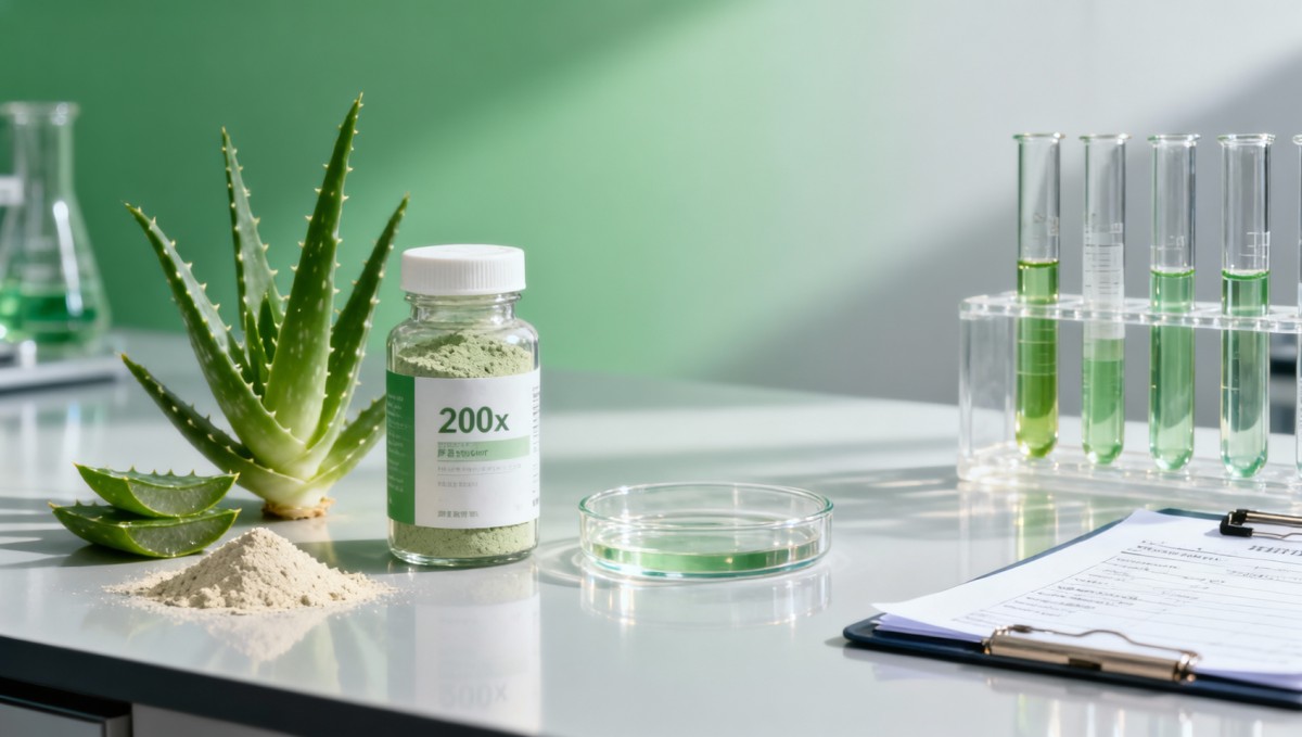 How to verify aloe vera powder 200x quality