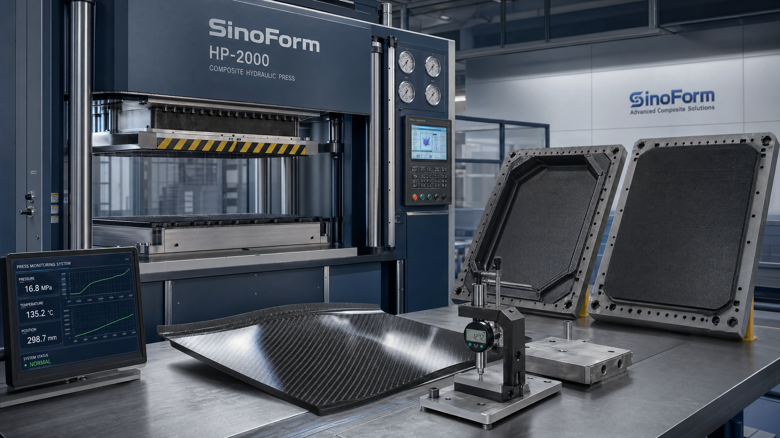 What Changes Press Quality in Composite Material Forming?