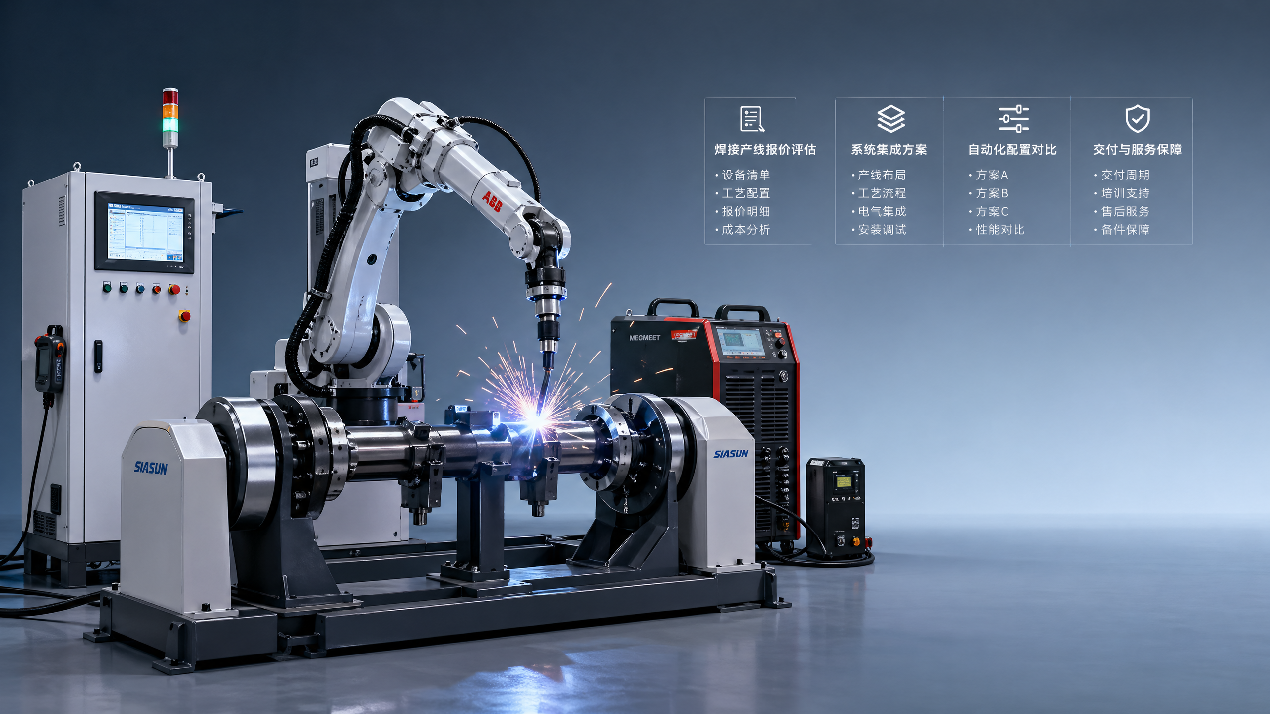 How to compare robotic arms quotation for welding lines?