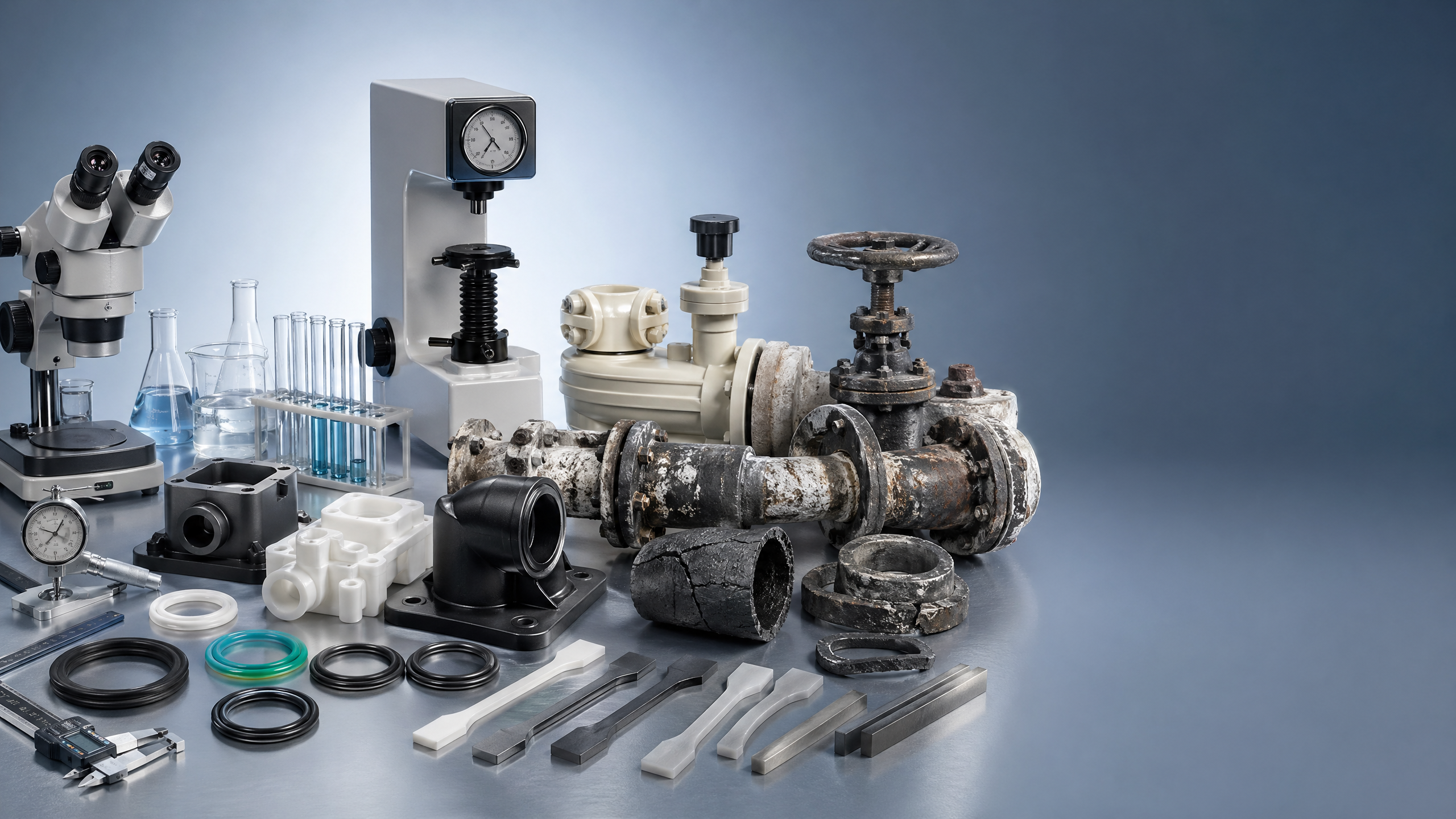 Polymer materials can pass tests and still fail in service