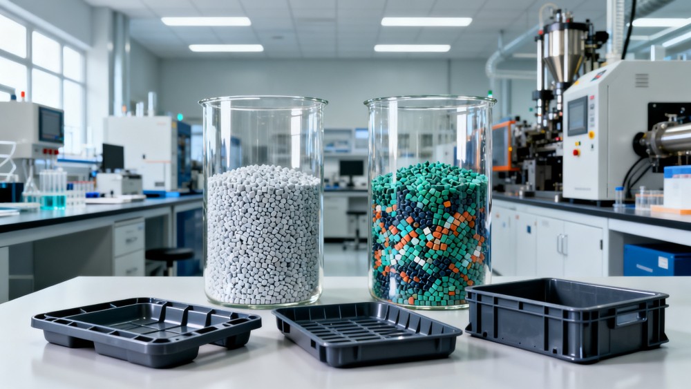 Circular economy polymers: virgin or recycled blends?